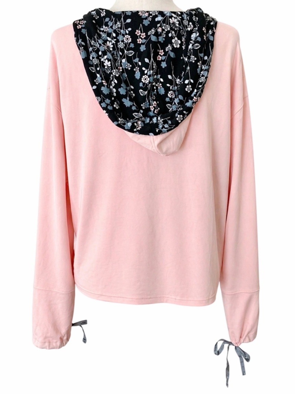 Vera Bradley Haven Pink French Terry Pullover Lounge with Floral Hoodie Large